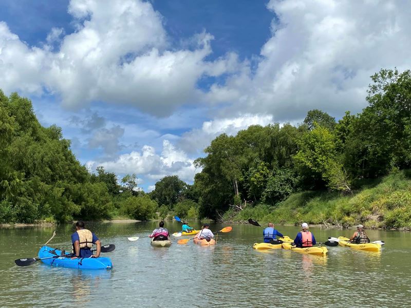 Kayakers on Guadalupe River