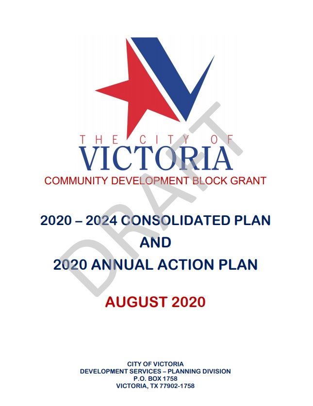 Title page of the 2020-2024 Consolidated Plan and 2020 Annual Action Plan