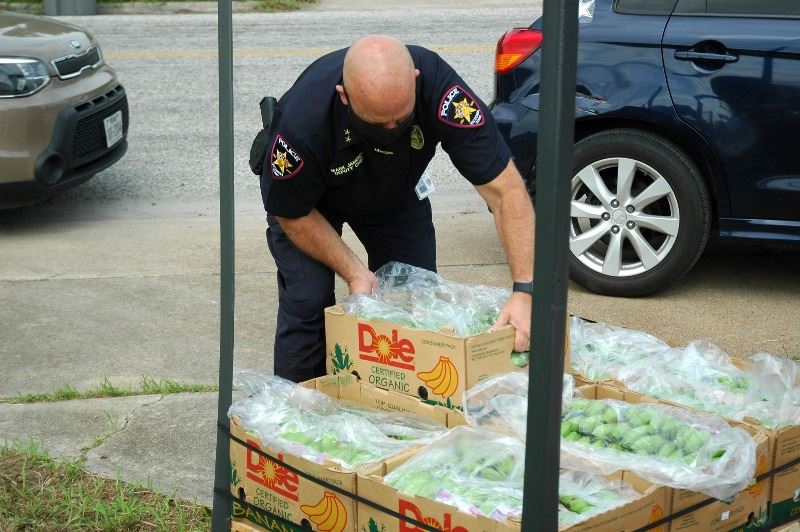 Food Bank drive up distribution 20