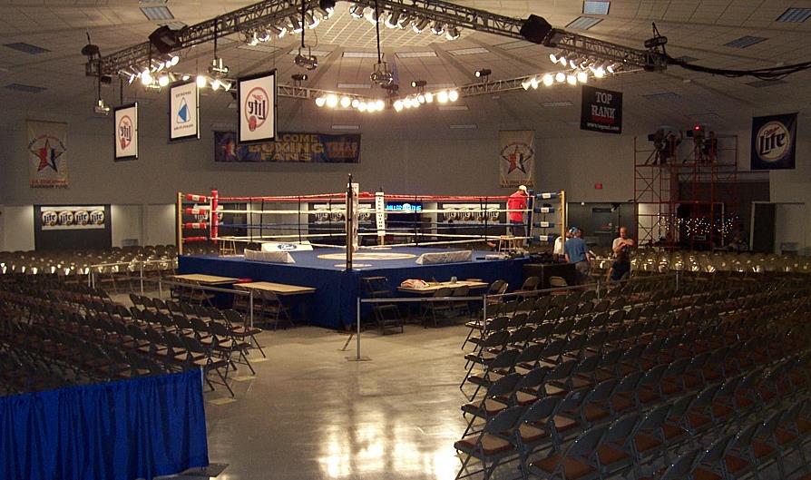 Victoria Community Center set up to host a sporting event