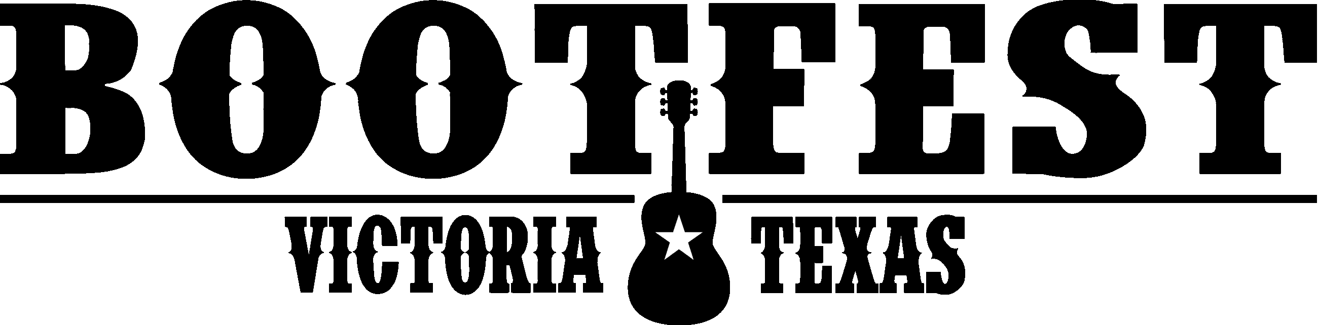 Logo reads Bootfest Victoria Texas.