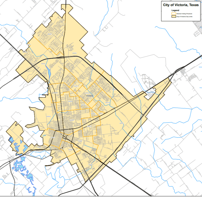 Map of Victoria, TX City Limits