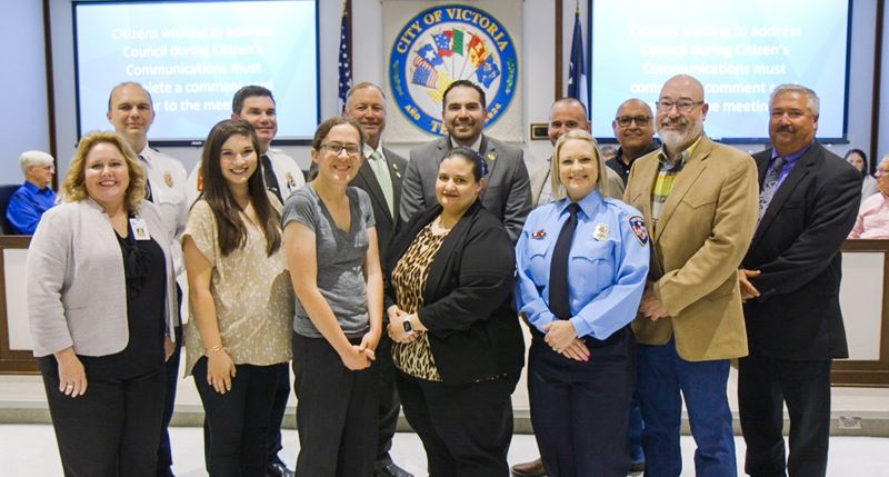 Group photo at Council chambers