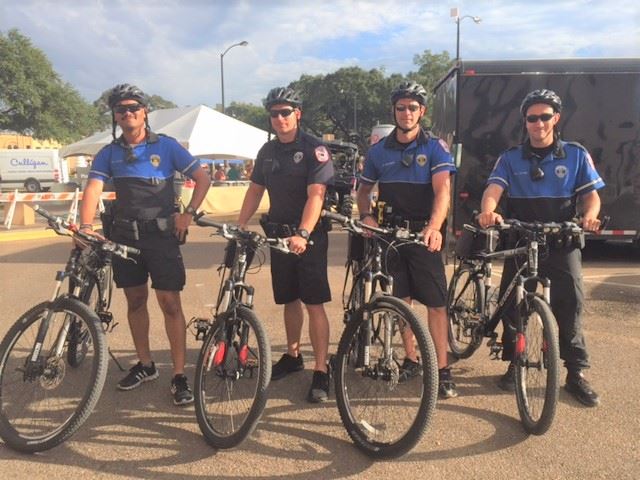 Bike Patrol Officers with Bikes