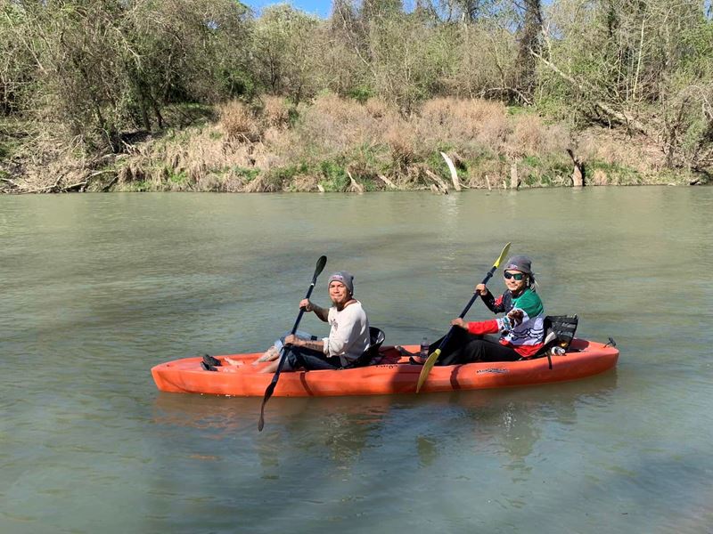 Two people in a kayak Opens in new window