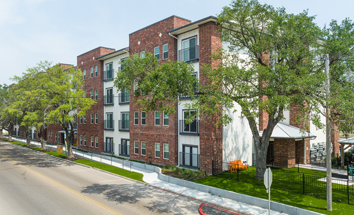 An outside view of the FishPond Apartments in Victoria